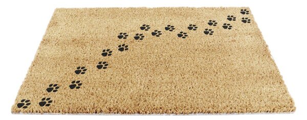 Otirač od kokosovih vlakana 40x60 cm Paw Prints – Artsy Doormats