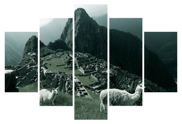 Slika - Plamen u Machu Picchuu u Peruu (150x105 cm)