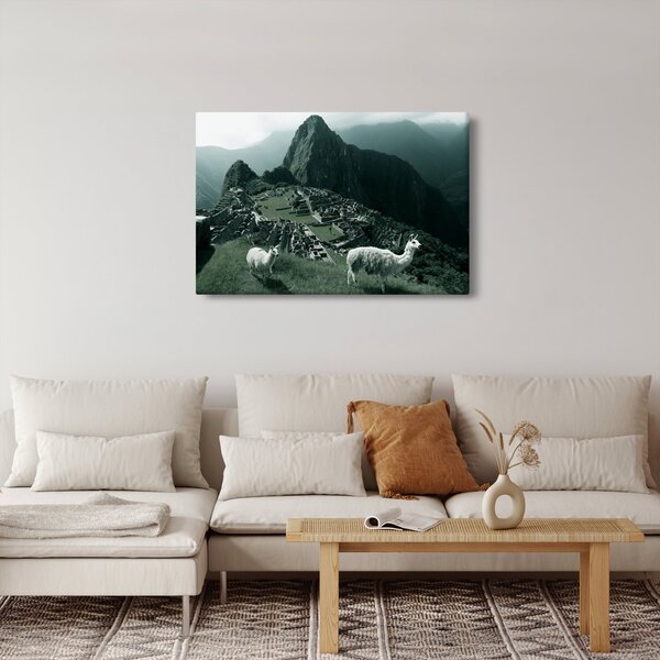 Slika - Plamen u Machu Picchuu u Peruu (90x60 cm)