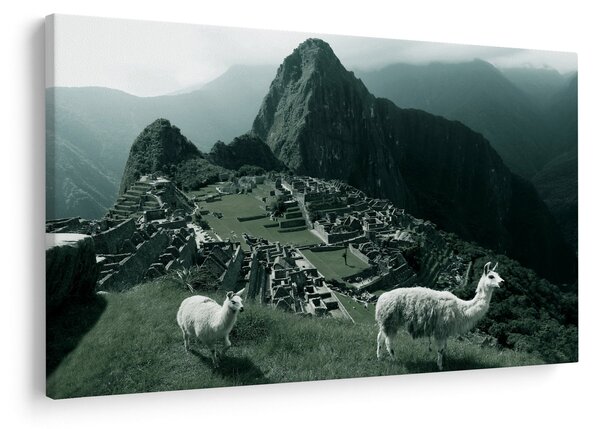 Slika - Plamen u Machu Picchuu u Peruu (90x60 cm)
