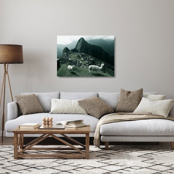 Staklena slika - Plamen u Machu Picchuu u Peruu (70x50 cm)