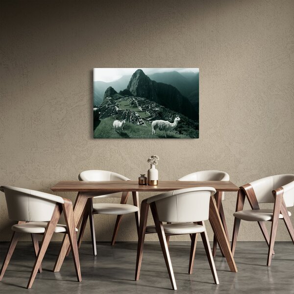 Slika - Plamen u Machu Picchuu u Peruu (90x60 cm)