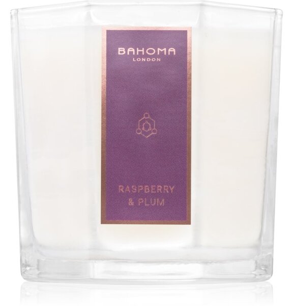 Bahoma London Octagon Collection Raspberry & Plum mirisna svijeća 180 g