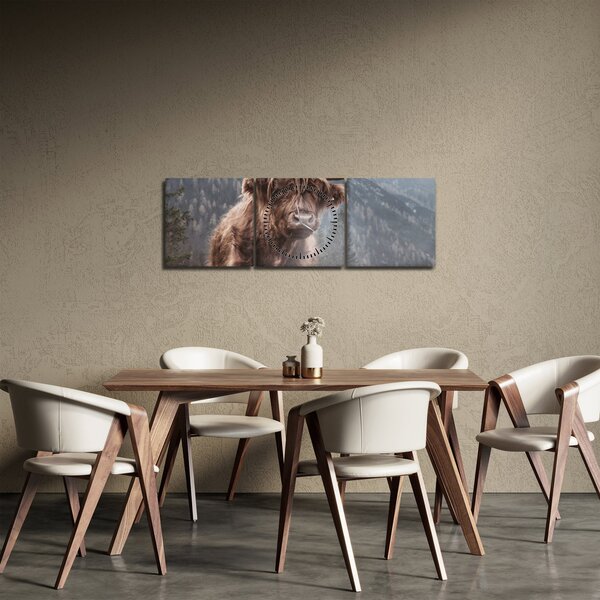 Slika - Highlander krava (sa satom) (90x30 cm)