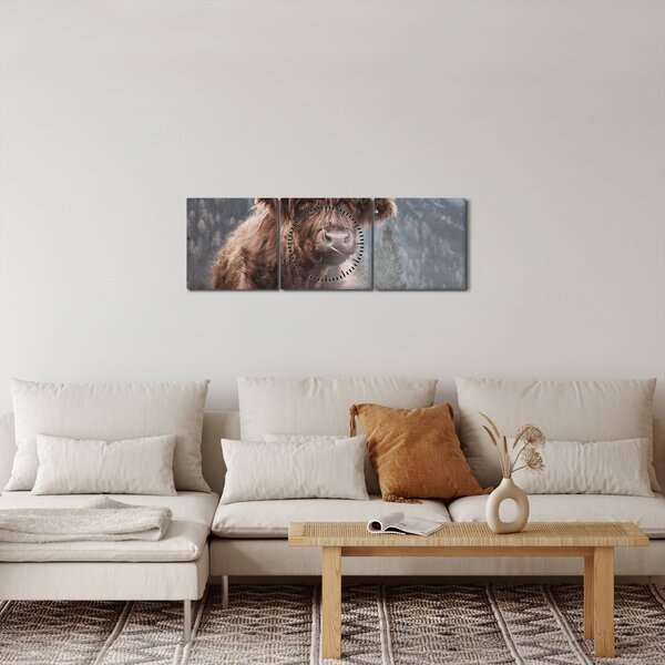 Slika - Highlander krava (sa satom) (90x30 cm)