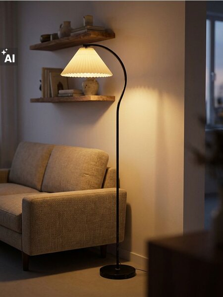 Sinsay - Podna lampa s tekstilnim sjenilom