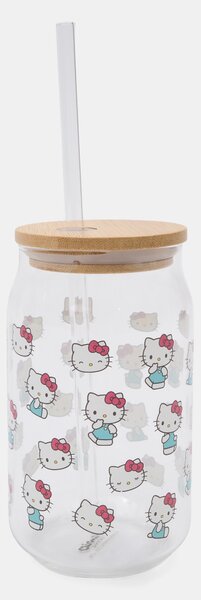 Sinsay - Šalica s poklopcem i slamkom Hello Kitty