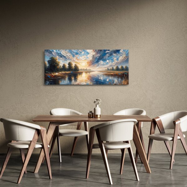 Slika - Slika sunca iznad vode (120x50 cm)
