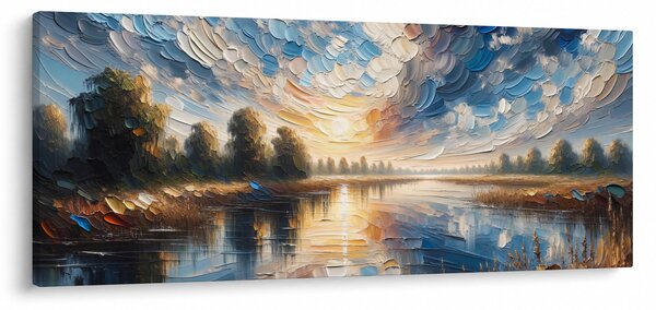 Slika - Slika sunca iznad vode (120x50 cm)