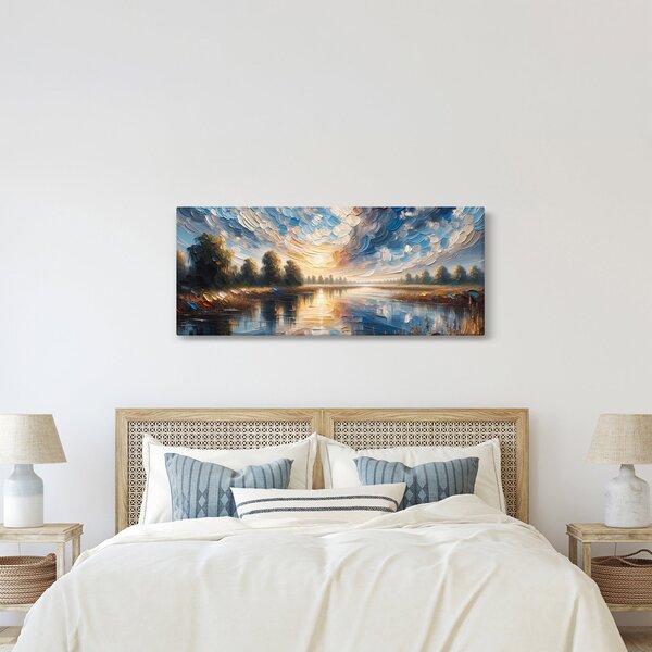 Slika - Slika sunca iznad vode (120x50 cm)