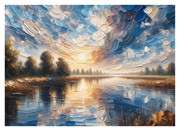 Slika - Slika sunca iznad vode (70x50 cm)
