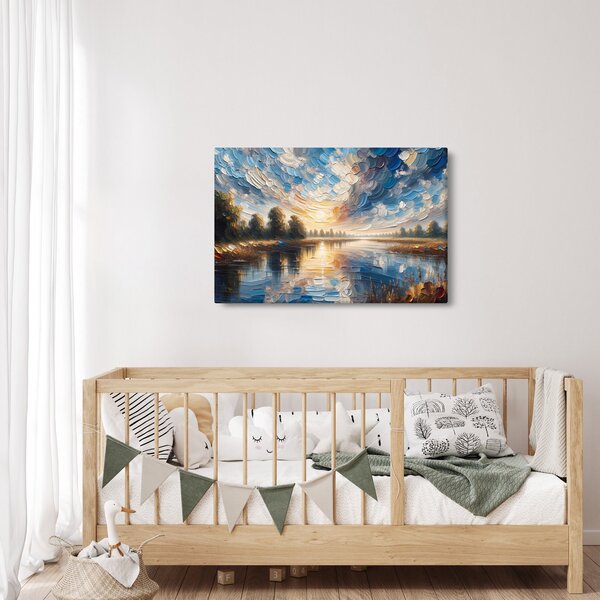 Slika - Slika sunca iznad vode (90x60 cm)