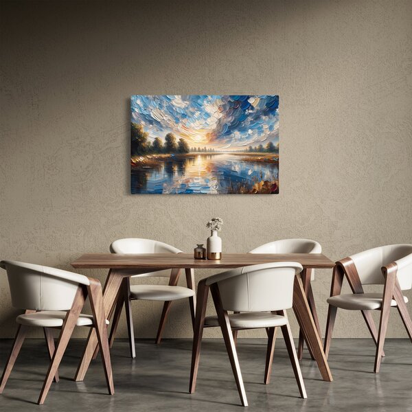 Slika - Slika sunca iznad vode (90x60 cm)