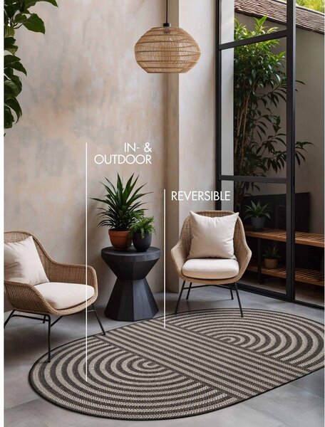 Crni/krem unutarnji i vanjski tepih 160x230 cm Haringey Woodfield – Ted Baker