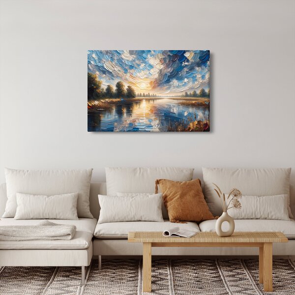 Slika - Slika sunca iznad vode (90x60 cm)
