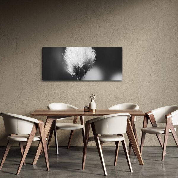 Slika - Crno-bijela pamučna trava (120x50 cm)