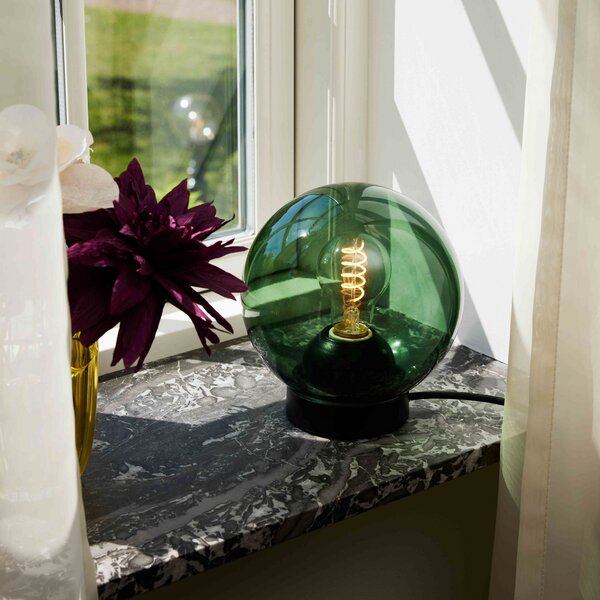 Stolne Lampa Halo Design, BUBBLES, Zelena, Dnevna soba, Staklo, Dizajn