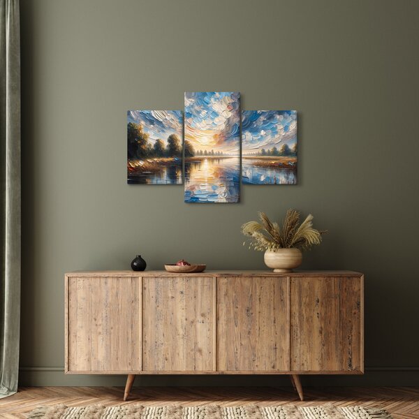 Slika - Slika sunca iznad vode (90x60 cm)