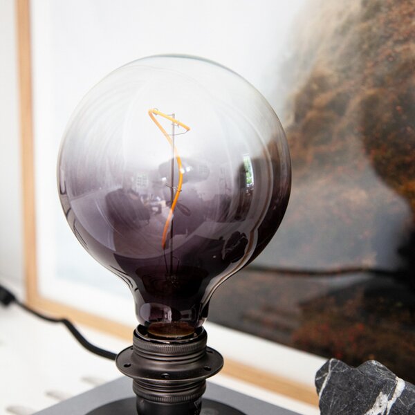 Stolne Lampa Halo Design, COMBI, Sivo, Dnevna soba, Metal, Antički