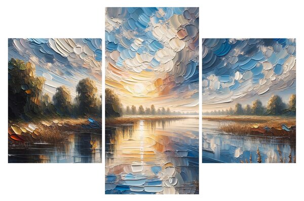 Slika - Slika sunca iznad vode (90x60 cm)