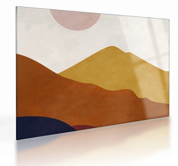 Staklena slika - Akvarel planine N⁰1 (70x50 cm)