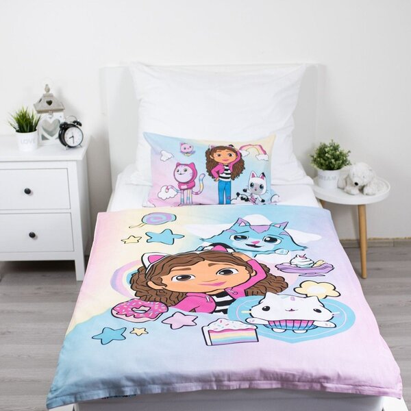 Pamučna dječja posteljina za dječji krevetić 100x135 cm Gabby's Dollhouse "Sugar Dream" – Jerry Fabrics