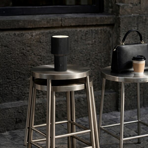 Stolne Lampa Herstal, Iluma, prigušiv, Crno, Dnevna soba, Aluminij, Moderan
