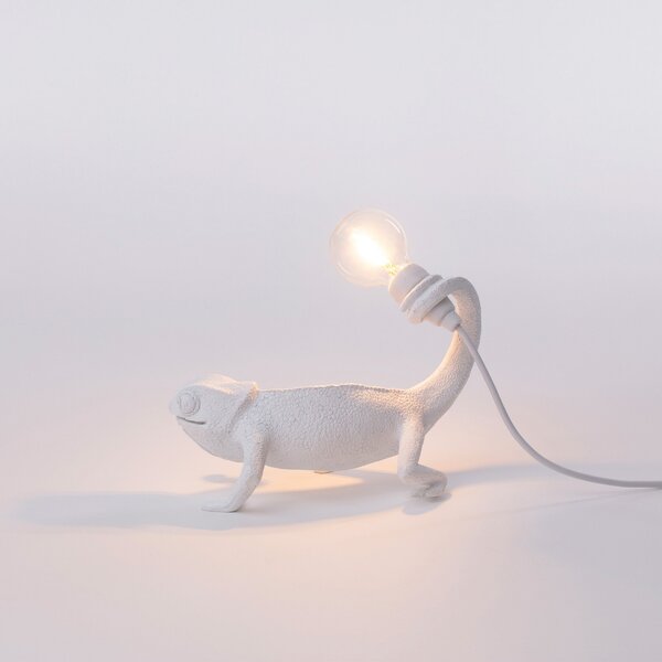 Stolne Lampa SELETTI, Chameleon Lamp Still, Bijela, Dnevna soba, Plastika, Dizajn