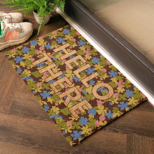 Otirač od kokosovih vlakana 40x60 cm Hello There – Artsy Doormats