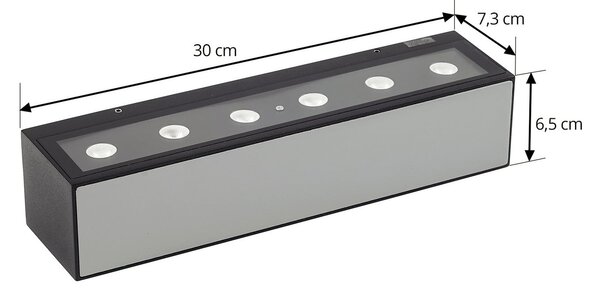 Vanjske Svjetiljka Lucande, Selim, Crno, Aluminij, Moderan