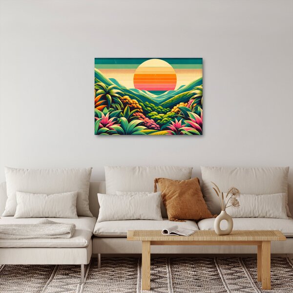 Slika - Šareni zalazak sunca (70x50 cm)