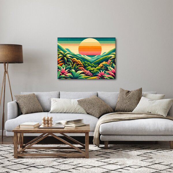 Slika - Šareni zalazak sunca (70x50 cm)