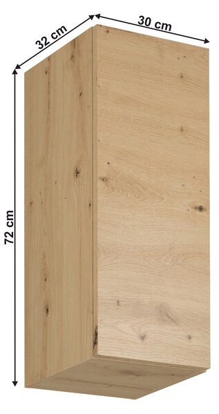 Zondo.hr Gornji kuhinjski ormarić G30 Langari (hrast artisan) (L). 1016836