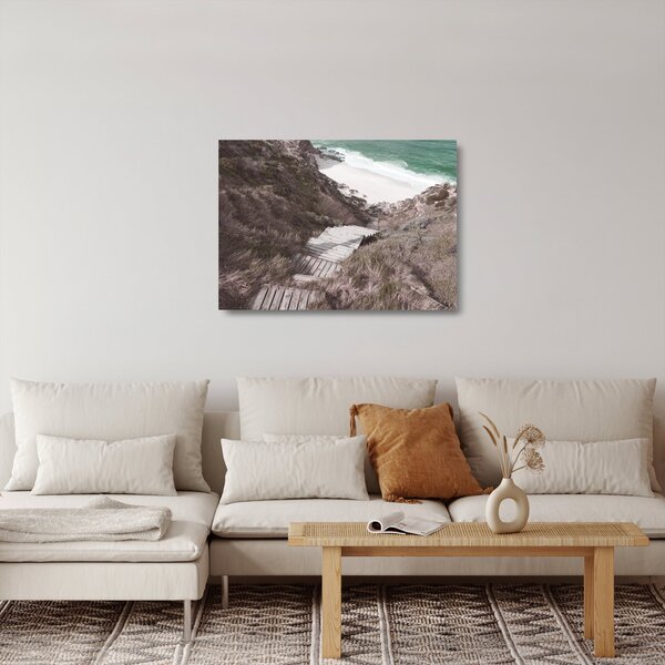 Staklena slika - Putovanje u Emerald Sea (70x50 cm)