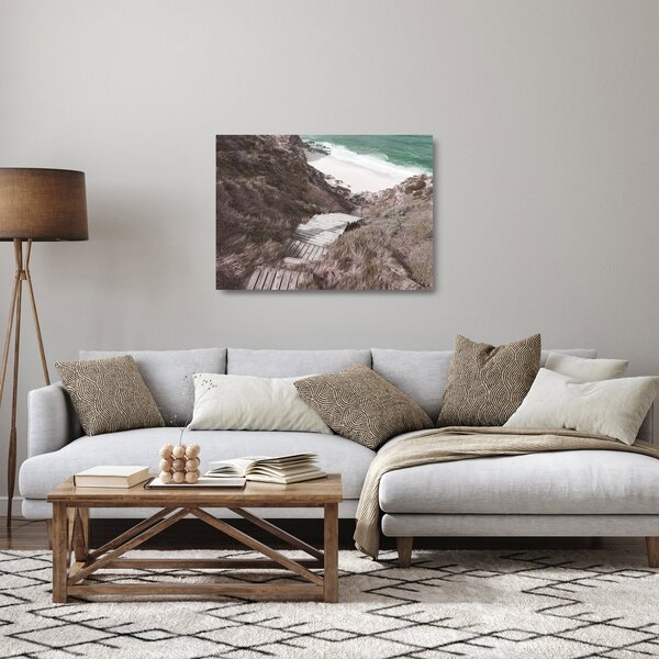 Staklena slika - Putovanje u Emerald Sea (70x50 cm)