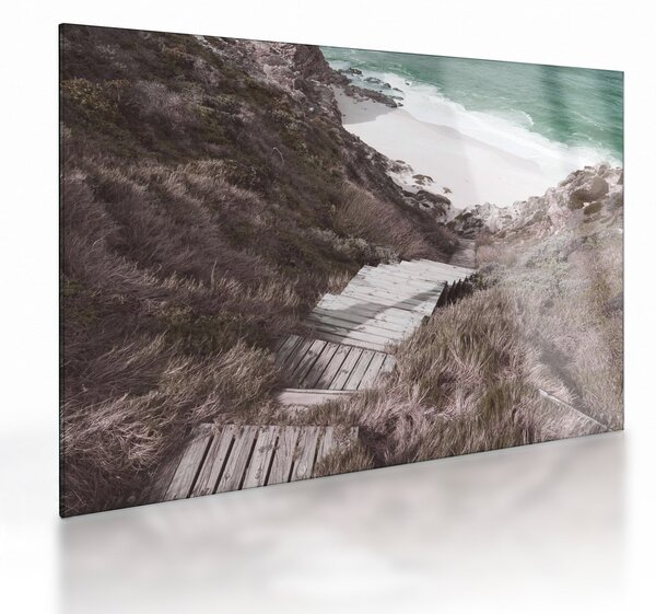 Staklena slika - Putovanje u Emerald Sea (70x50 cm)