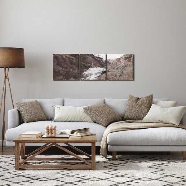 Slika - Putovanje u Emerald Sea (sa satom) (90x30 cm)