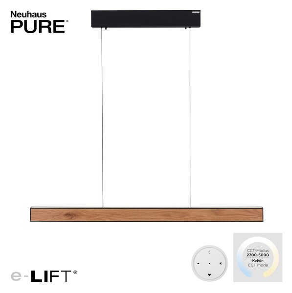 Viseće Svjetiljka PURE, PURE E-Motion, prigušiv, Drvo, Dnevna soba, Metal, Moderan
