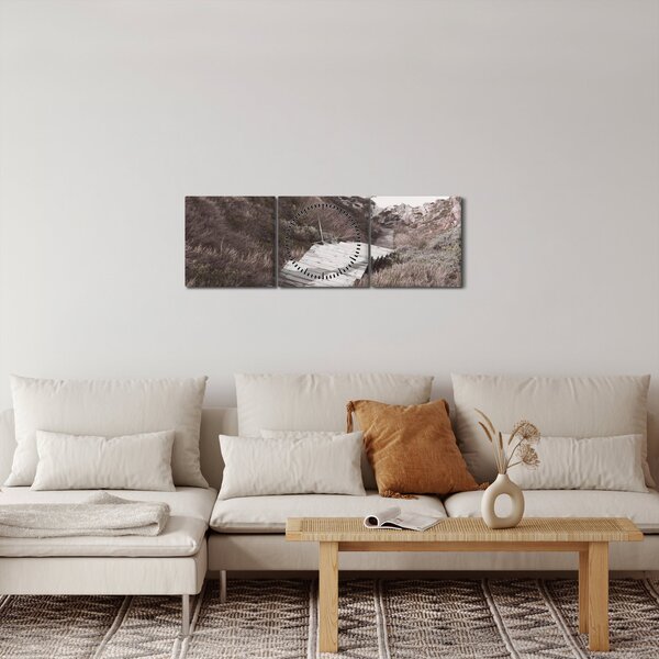 Slika - Putovanje u Emerald Sea (sa satom) (90x30 cm)