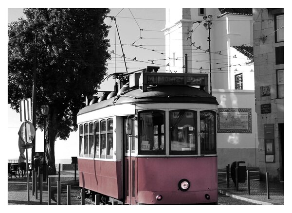 Staklena slika - Tramvaj (70x50 cm)