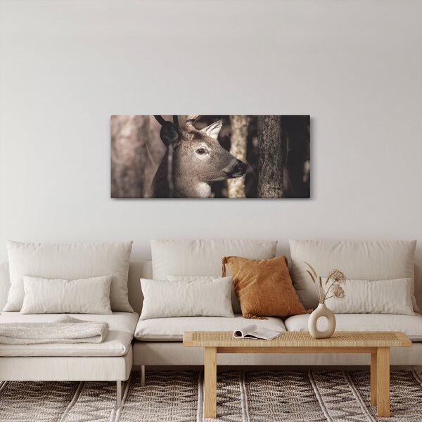 Slika - Jeleni u šumi (120x50 cm)