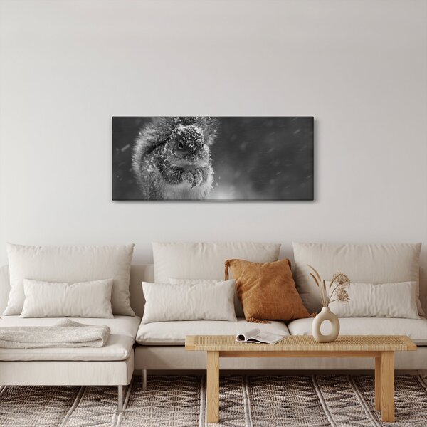 Slika - Vjeverica zimi (120x50 cm)