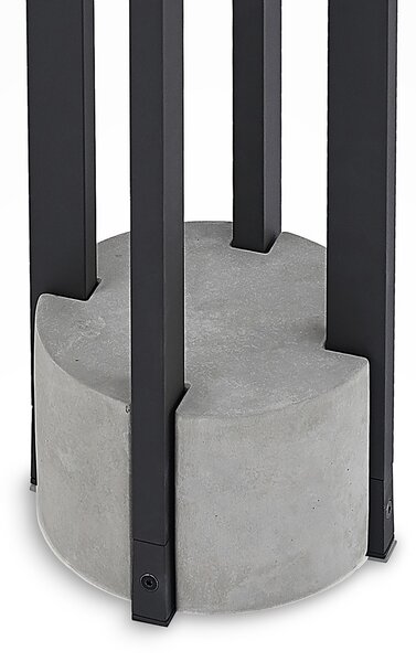Vanjske Svjetiljka Lucande, Overa, Sivo, Metal, Moderan