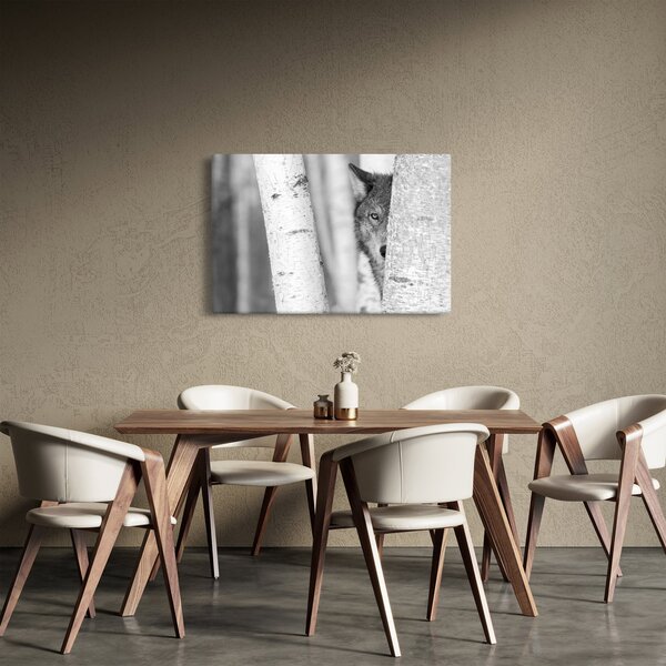 Slika - Vuk u šumi (90x60 cm)