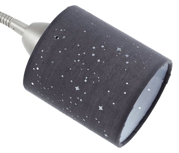 Podne Lampa Lindby, Jaileen, Sivo, Dnevna soba, Tkanina / tekstil, Moderan