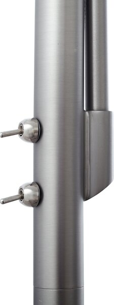 Podne Lampa Lindby, Jaileen, Sivo, Dnevna soba, Tkanina / tekstil, Moderan