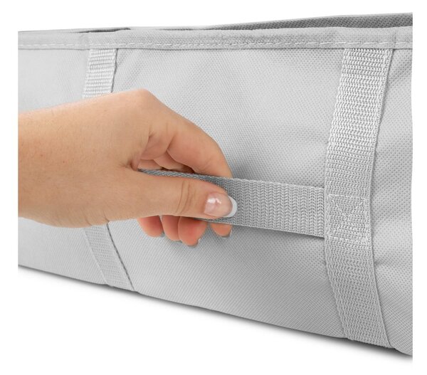 Vakuumska/ojačana tekstilna kutija za pohranu odjeće 56x56x16,5 cm Granit – Compactor