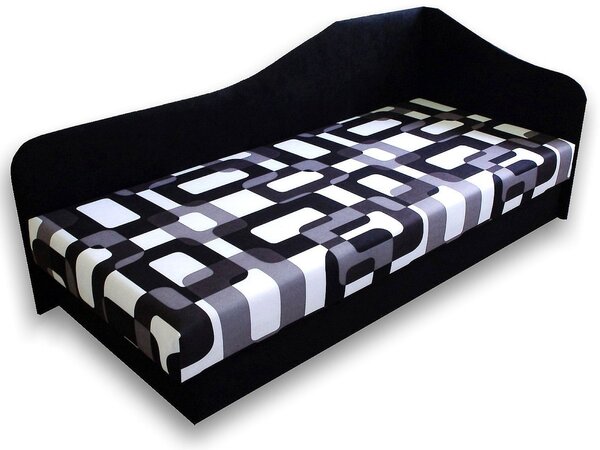 Jednostruki krevet (ležaj) 80 cm Lady 87 (Crna 39 + Gusto 12) (D)