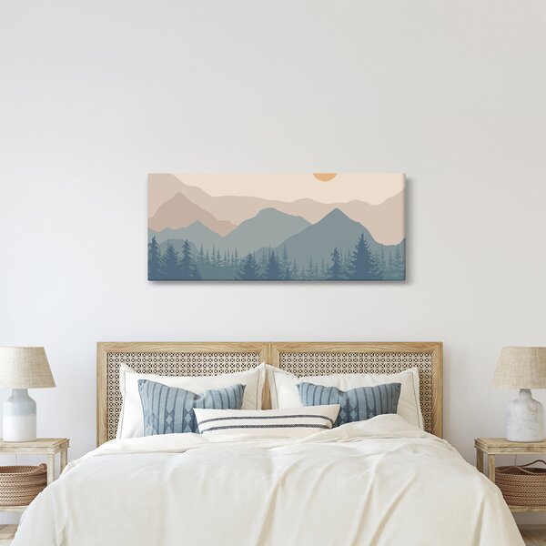Slika - Tirkizne planine N⁰1 (120x50 cm)