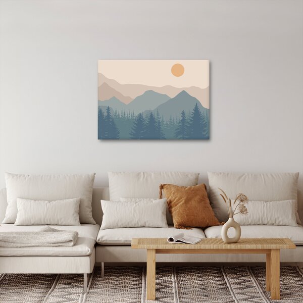 Slika - Tirkizne planine N⁰1 (70x50 cm)